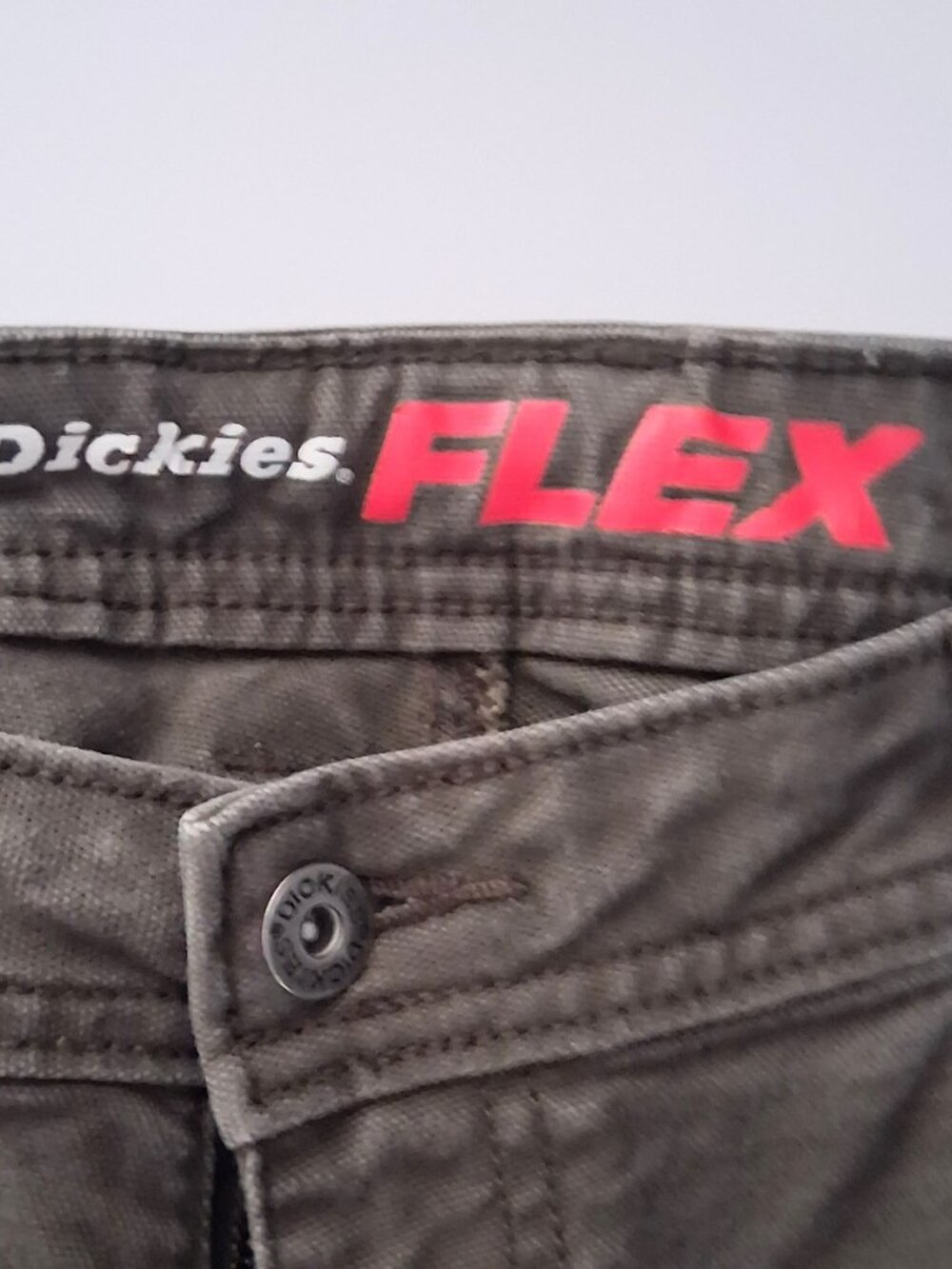 Dickies Flex Cargo Green Utility Pants Mid Rise 4 Regular - Picture 6 of 10